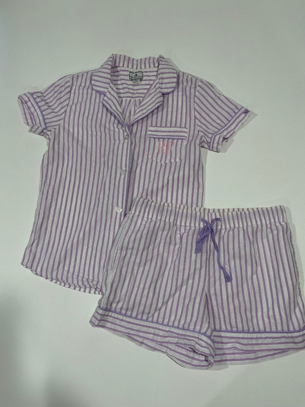 Petite Plume Sz XS Lavender Pajama Twill Set